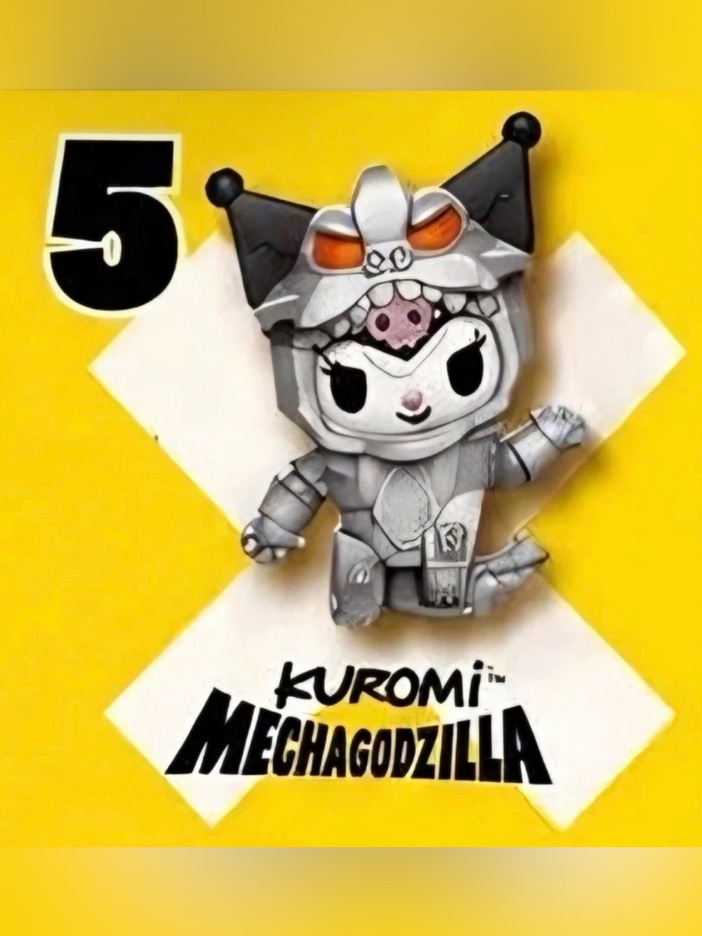 McDonald’s Happy Meal Toy # 5 - Hello Kitty x Godzilla- Kuromi × Mechagodzilla